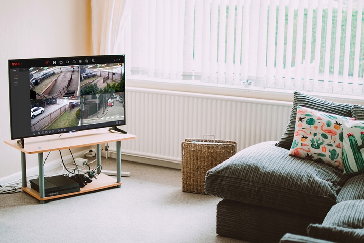 Monitoring cyfrowy IP 3 kamery 4Mpx PoE z mikrofonem podgląd online bez HDD