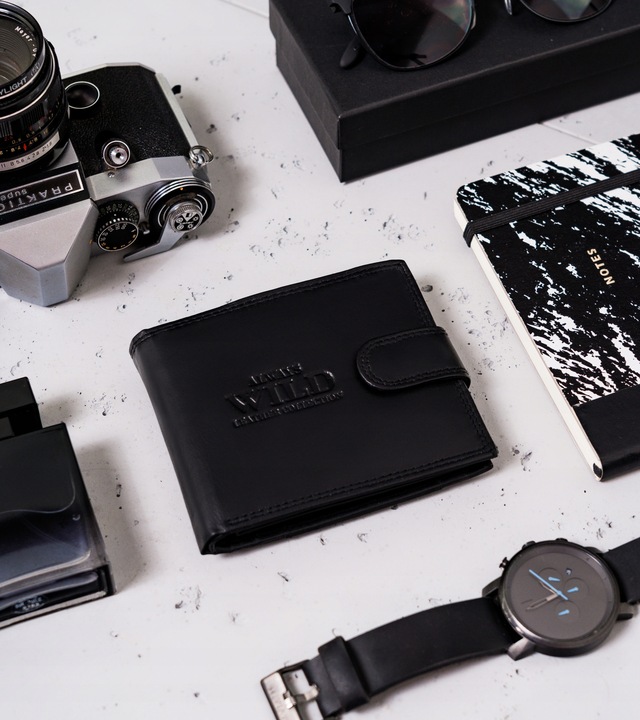 Always Wild pojemny męski portfel skórzany z RFID