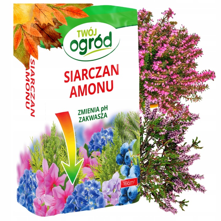 SIARCZAN AMONU 5kg NAWÓZ JESIENNY DO IGLAKÓW TUI WRZOSÓW WRZOŚCÓW