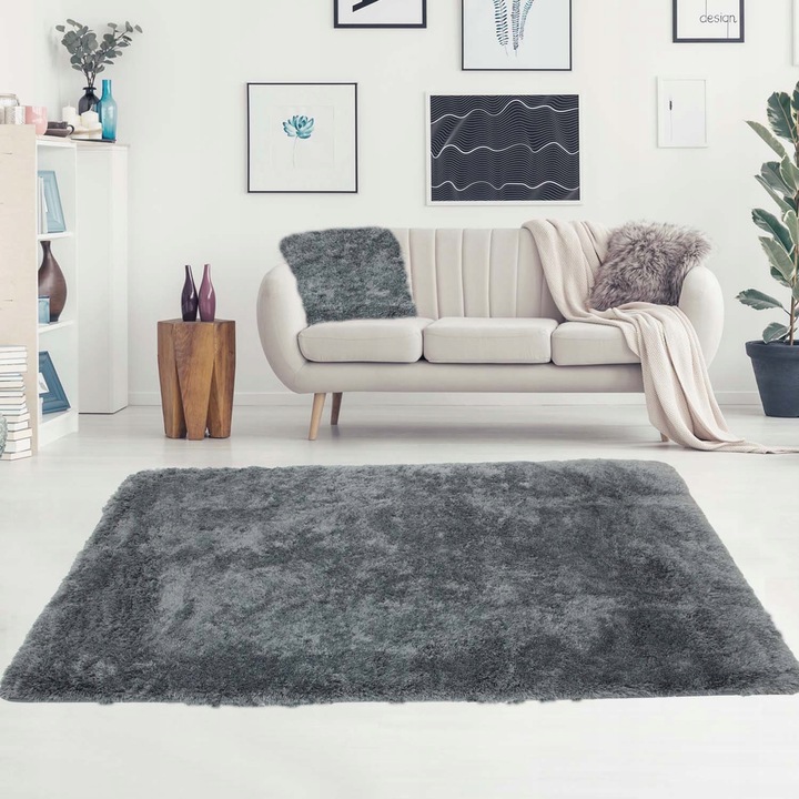 MIĘKKI PLUSZOWY DYWAN ANTYPOŚLIZGOWY PLUSZ 120X170 DO PRANIA