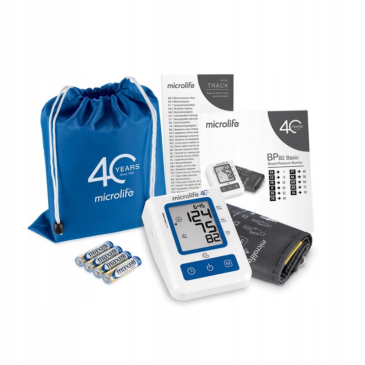 CIŚNIENIOMIERZ NARAMIENNY MICROLIFE BP B2 ARYTMIA + ZASILACZ + MANKIET M-L