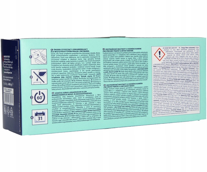 12x ODKAMIENIACZ do pralek i zmywarek 3w1 WPRO