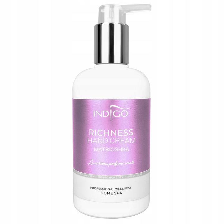 Krem do Rąk Indigo Matrioshka Zapachowy Nawilża Chroni Home Spa 300 ml