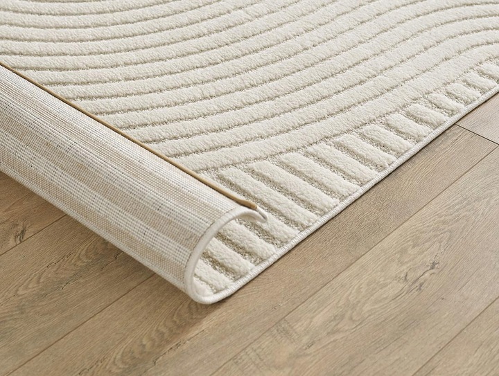 the carpet Everest Short Pile Rug, High-Low Effect, Panglao, Cream, 120x170