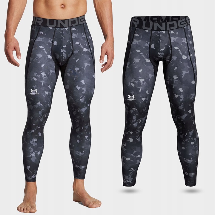 LEGGINSY SPORTOWE MĘSKIE UNDER ARMOUR DO BIEGANIA TERMOAKTYWNE 1386938-001