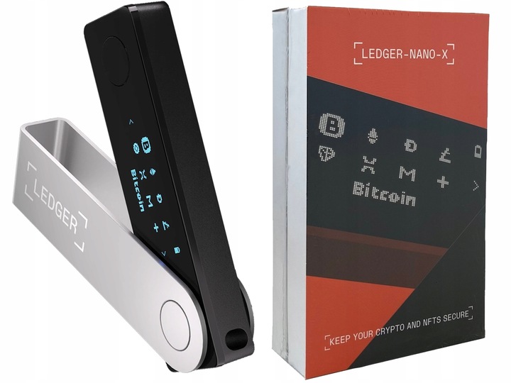 Portfel kryptowaluty LEDGER NANO X BTC ETH DOGE XRP ADA BCH wallet BitCoin