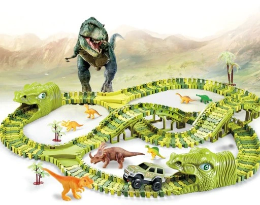 MEGA TOR WYŚCIGOWY XXXL DINOZAUR DINO PARK 240 el.