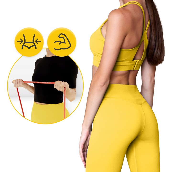 GUMY TAŚMY OPOROWE POWER BAND DO ĆWICZEŃ TRENING FITNESS ZESTAW 5 szt.