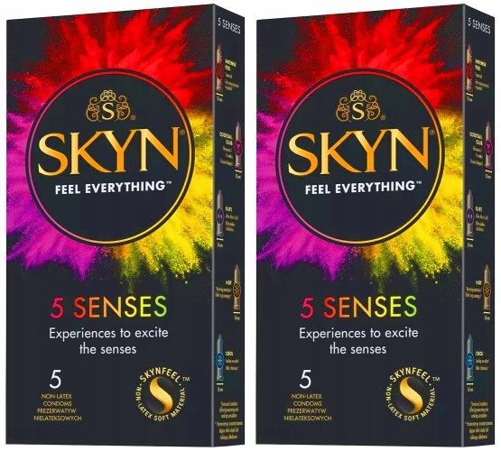 SKYN SENSES mix prezerwatywy potęgujące orgazm z wypustkami 10 szt.