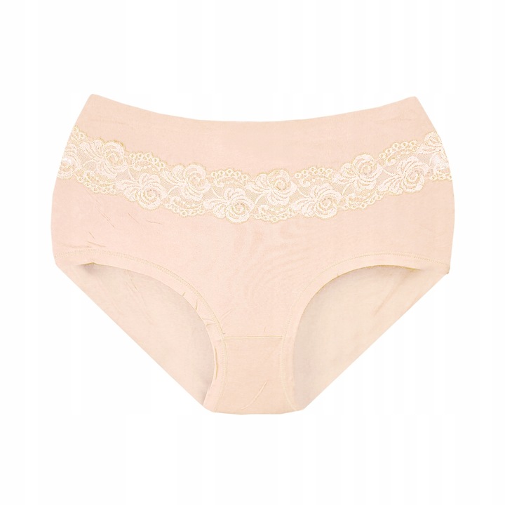 6x ODDYCHAJĄCE BAMBUSOWE MAJTKI FIGI KORONKOWE Z WYSOKIM STANEM 3XL #25