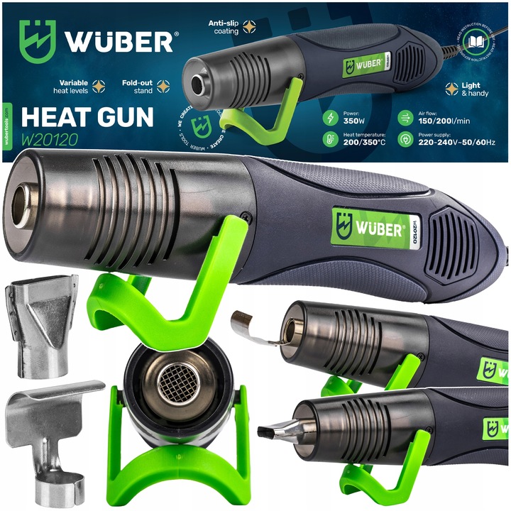 MINI OPALARKA ELEKTRYCZNA Z REGULACJĄ 2 BIEGI 350°C GORĄCE POWIETRZE