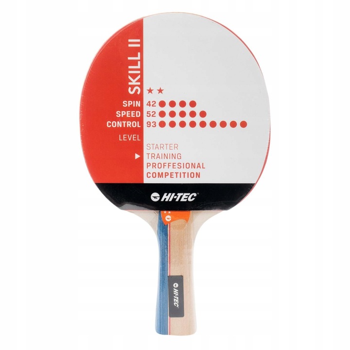 ZESTAW PING PONG 2x PALETKI HI-TEC SKILL II + 6x PIŁECZKI 3w1