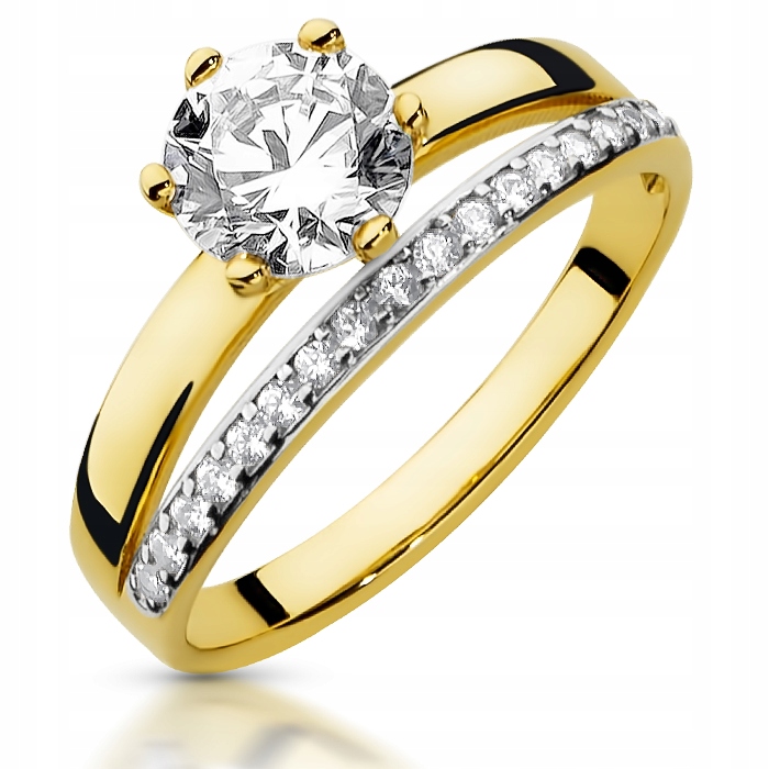 2w1 ZŁOTY PIERŚCIONEK NA ROCZNICĘ 333 8K r 14