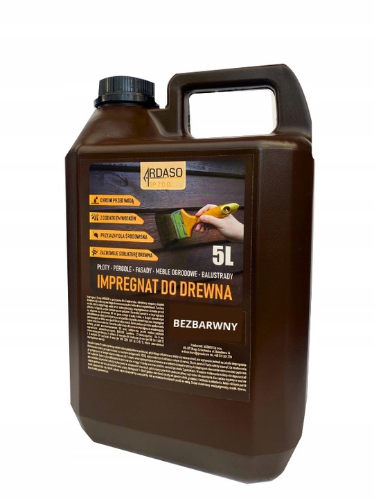 IMPREGNAT farba do drewna z woskami 5l-16 kolorów