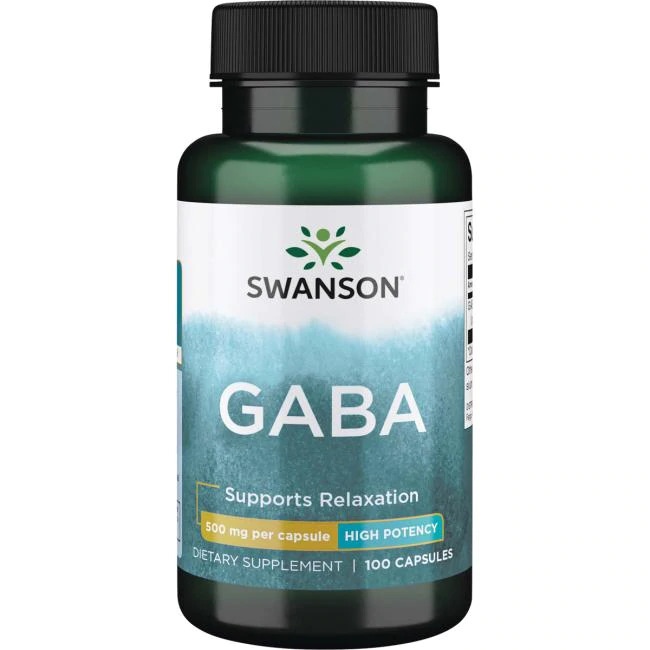SWANSON GABA 500mg 100 kaps
