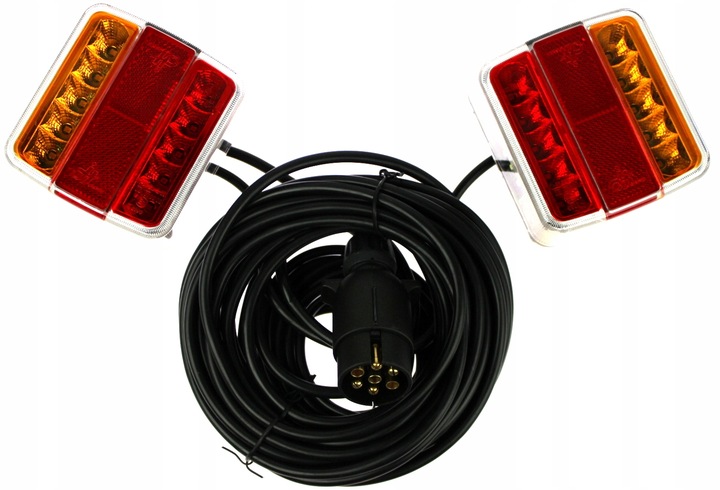 LAMPY TYLNE LED DIODOWE NA MAGNES PRZYCZEPY CE