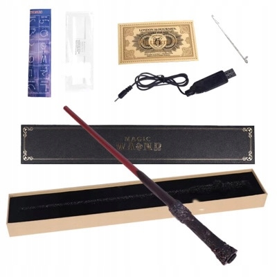 STRZELAJĄCA RÓŻDŻKA HARRY POTTER OGIEŃ MAGICZNY PAPIER