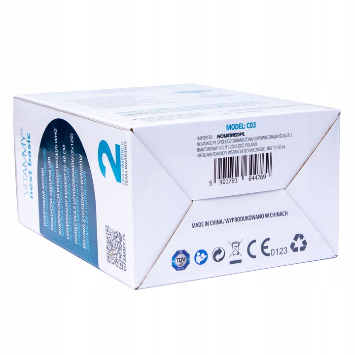 CIŚNIENIOMIERZ NARAMIENNY VITAMMY USB ARYTMIA ETUI RĘKAW 22-40CM CERTYFIKAT