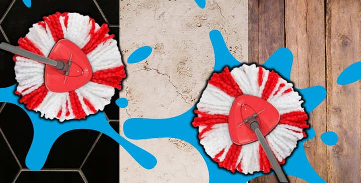 6x WKŁAD DO MOPA OBROTOWEGO VILEDA TURBO ZAPAS KOŃCÓWKA NOWY MEGA CHŁONNY