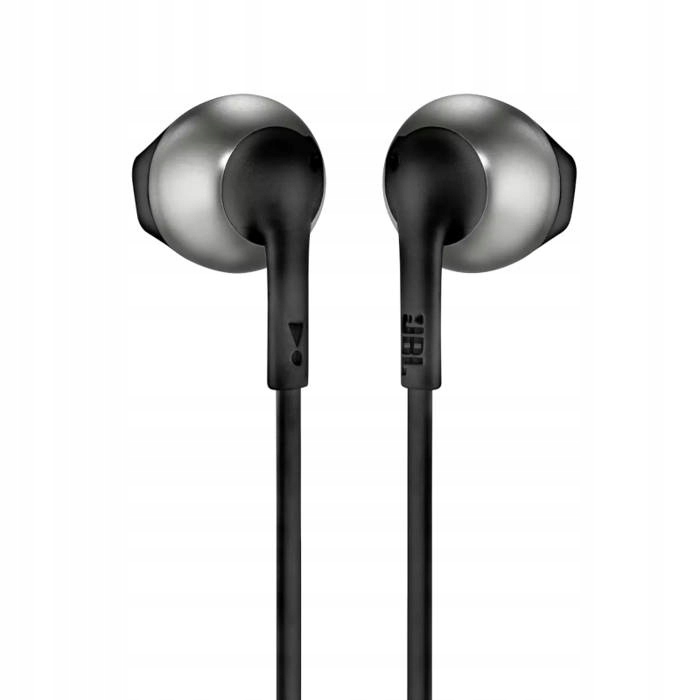 ORYGINALNE SŁUCHAWKI DOUSZNE PŁASKI KABEL PureBass JBL TUNE 205 + ETUI