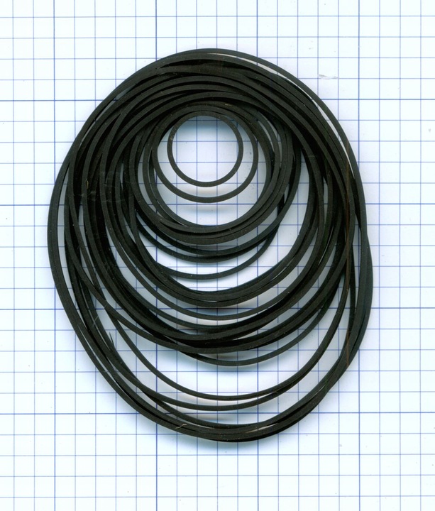 (30 szt.) ZESTAW PASKÓW NAPĘDOWYCH 1,2mm x 1,2mm - RÓŻNE ŚREDNICE