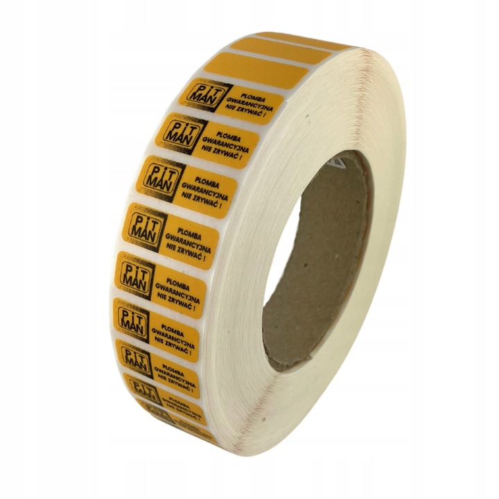 Plomba void żółta semi transfer 30*11 mm 500 szt