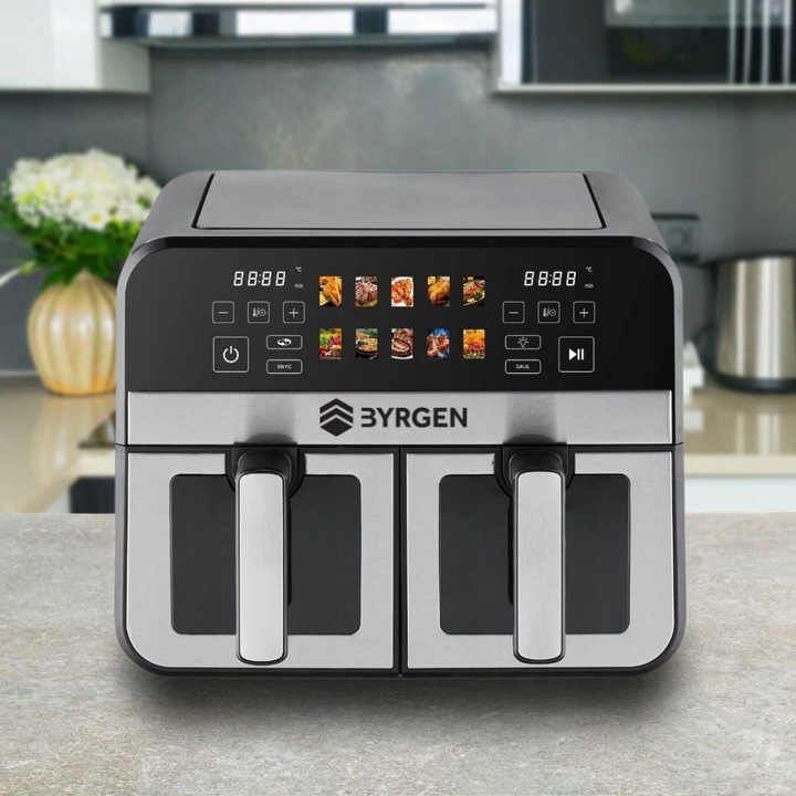 Air Fryer dwukomorowy 9L frytkownica beztłuszczowa dual 2400W suszarka