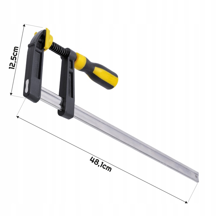 Ścisk Stolarski Do Drewna Zacisk Uchwyt 80x400mm Warsztatowy Śrubowy