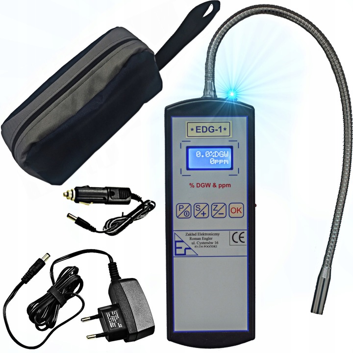 DETEKTOR CZUJNIK WYKRYWACZ EDG-1 GAZ ZIEMNY LPG METAN ETAN PROPAN