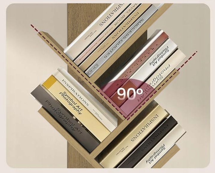 Regał na książki artisan choinka biblioteka półka szafka w kształcie