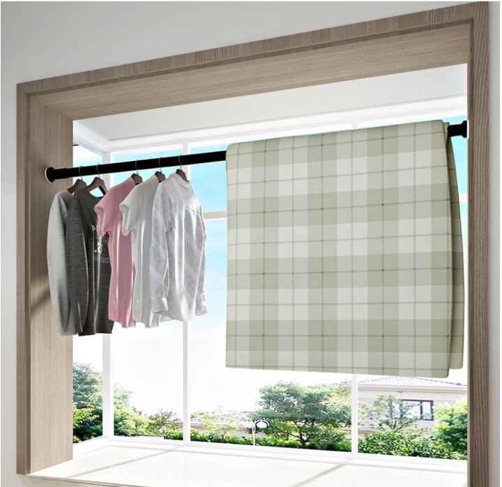 DRĄŻEK NA UBRANIA ROZSUWANY KARNISZ 110-200 ŚR. 25