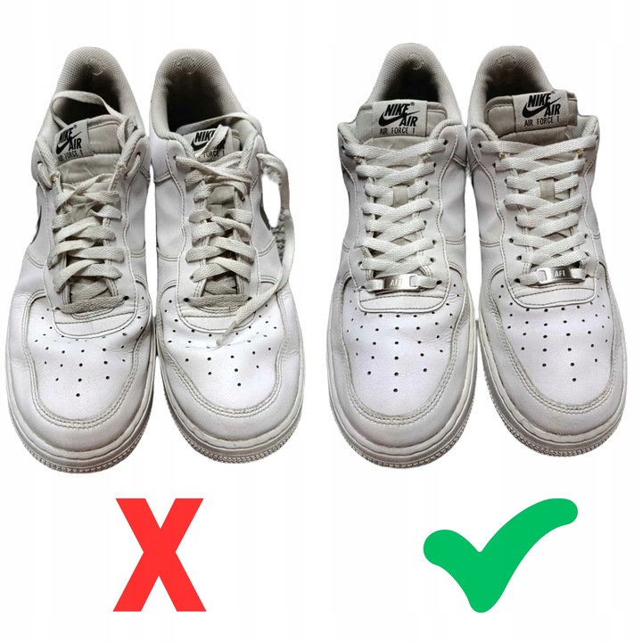 Białe Sznurówki sznurowadła do butów Nike Air Force 1 AF1 o długości 120 cm