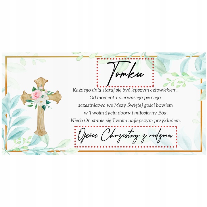Pamiątka Komunii Świętej dla Chłopca Prezent na Komunię Pudełko
