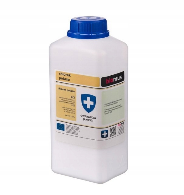 CHLOREK POTASU sól potasowa Czysty 1kg BIOMUS