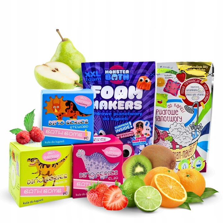 Zestaw do kąpieli dla dzieci Pianotwory i kule do kąpieli z zabawkami