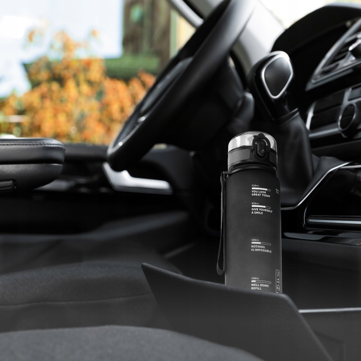 BUTELKA BIDON NA WODĘ NAPÓJ TRITANOWA SZCZELNA SPORTOWA Z PODZIAŁKĄ 650 ml