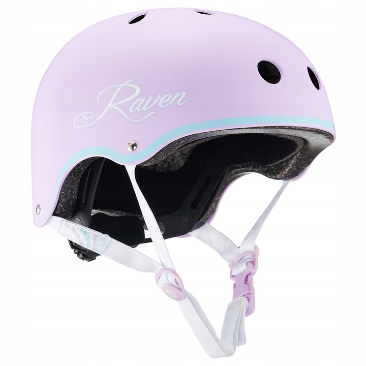 Kask Rowerowy RAVEN Essto Violet/Mint M (55-58cm)