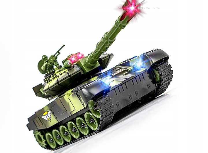 Duży Czołg Zdalnie Sterowany War Tank Bitwa Efekty