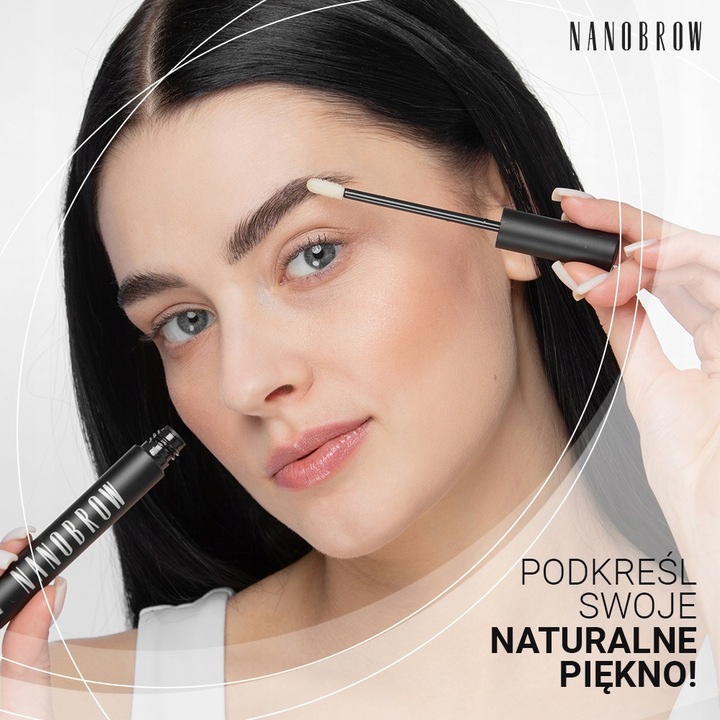 3x odżywka do brwi Nanobrow serum regenerujące brwi, odżywka na porost brwi