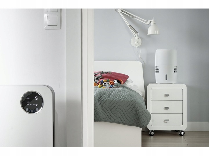 Nawilżacz ewaporacyjny KLARTA Humea White 300ML/H 3L 44M² cichy PZH