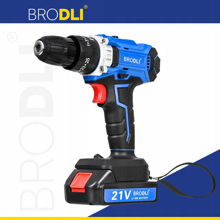 WIERTARKO WKRĘTARKA AKUMULATOROWA UDAROWA 2 BATERIE BAZA ŁADUJĄCA