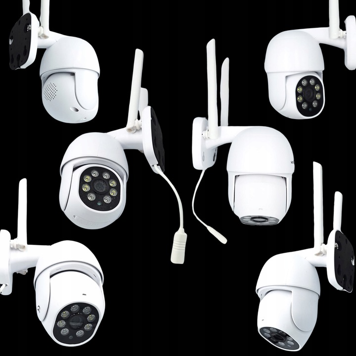 Zewnętrzna Kamera WIFI Obrotowa 1080p POLSKA APLIKACJA ŚLEDZENIE FULL HD SD