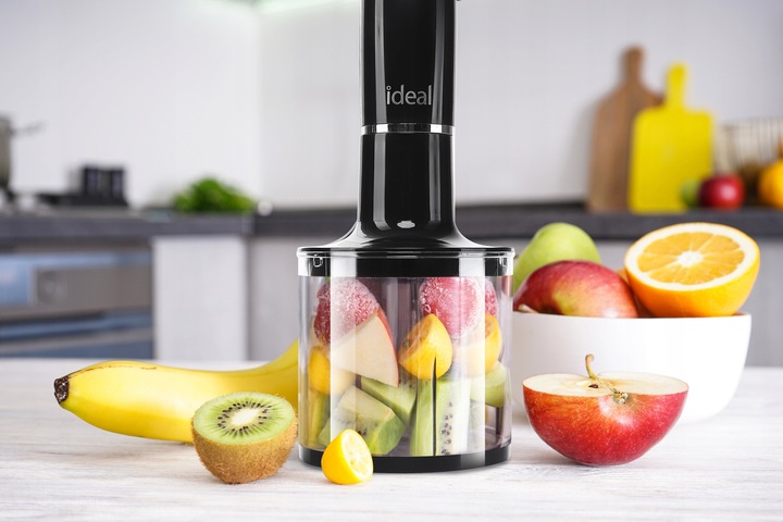 BLENDER WIELOFUNKCYJNY RĘCZNY ROZDRABNIACZ MOCNY 800W CZARNY Ideal