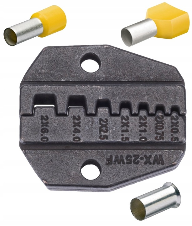 Zaciskarka Do Konektorów Praska do TULEJEK Końcówek 7w1 5 Matryc 10-35