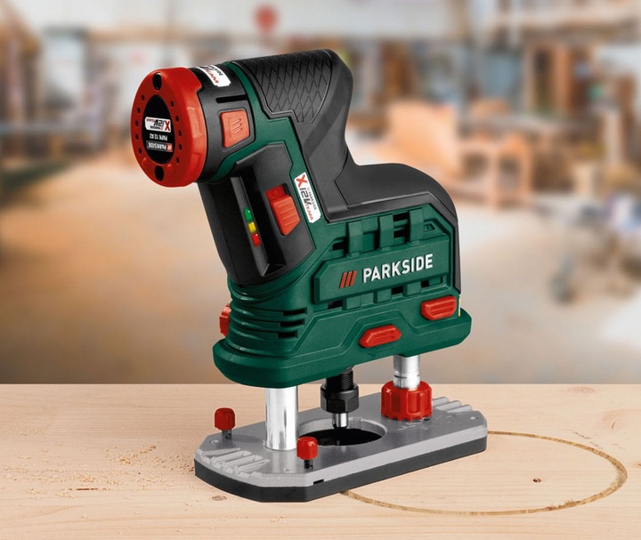 Akumulatorowa frezarka górnowrzecionowa PARKSIDE POFA 12 B3