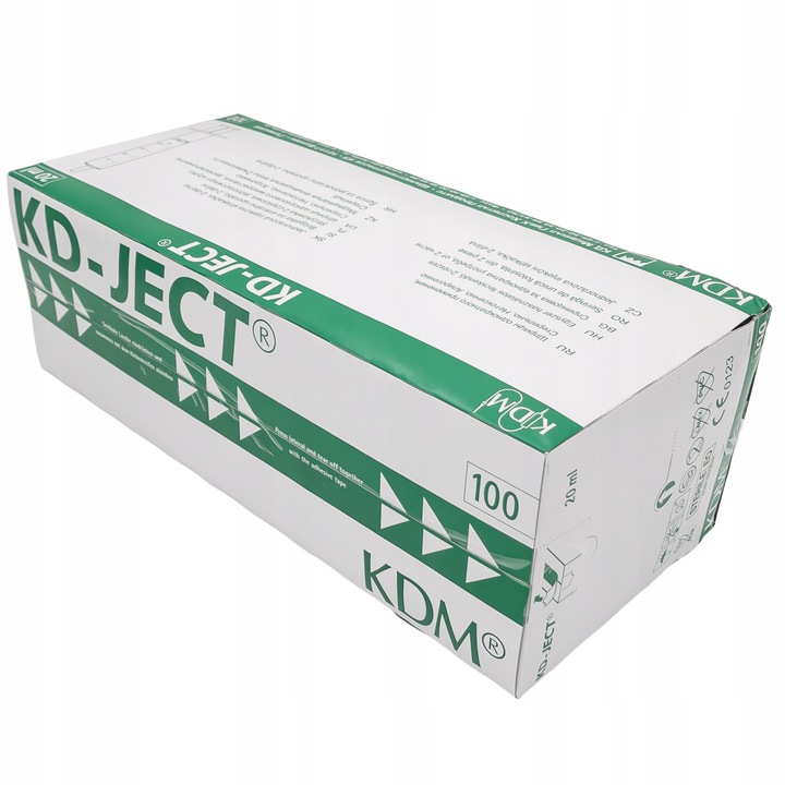 STRZYKAWKA STRZYKAWKI 20ML STERYLNE LUER DWUCZĘŚCIOWE KD-JECT KDM 100SZT