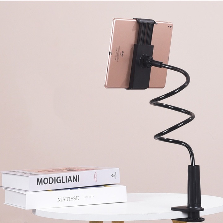 Holder For Mobile Phone Tablet With Adjustable Flexible Arm For Tablet