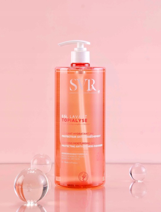 ŻEL DO MYCIA DLA SKÓRY WRAŻLIWEJ CIAŁA TWARZY SVR TOPIALYSE LAVANT 1000 ML