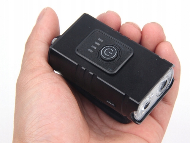 LAMPKA ROWEROWA PRZEDNIA I TYLNA LED MOCNA AKUMULATOROWA DO ROWERU ZESTAW