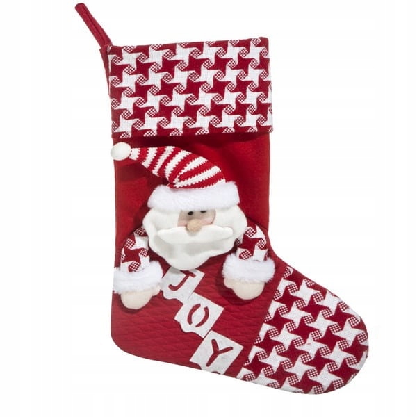 SKARPETA DUŻA DEKORACYJNA OZDOBA ŚWIĄTECZNA NA KOMINEK PREZENTY BUT